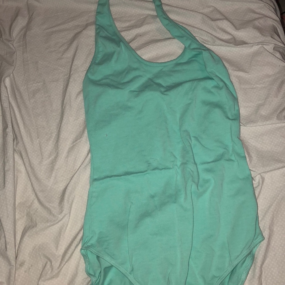 Blue bodysuit